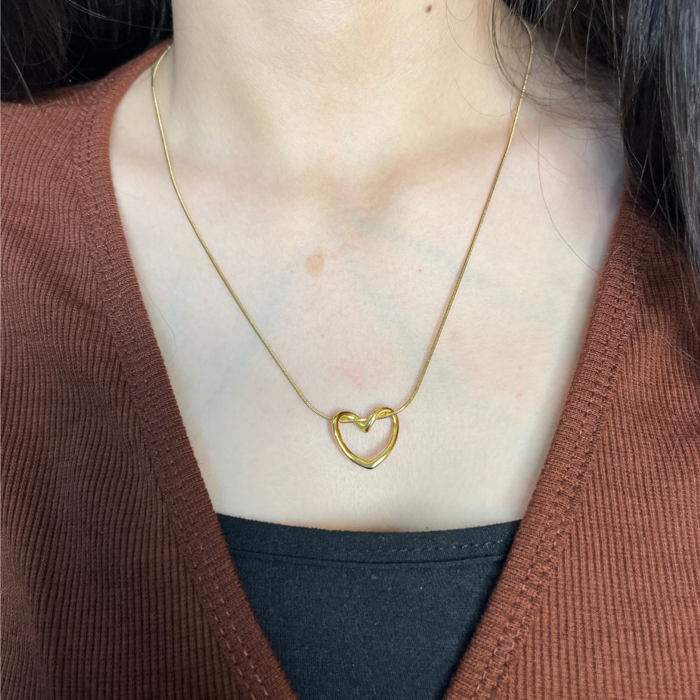 Melody Heart Necklace- 18K Gold Plated