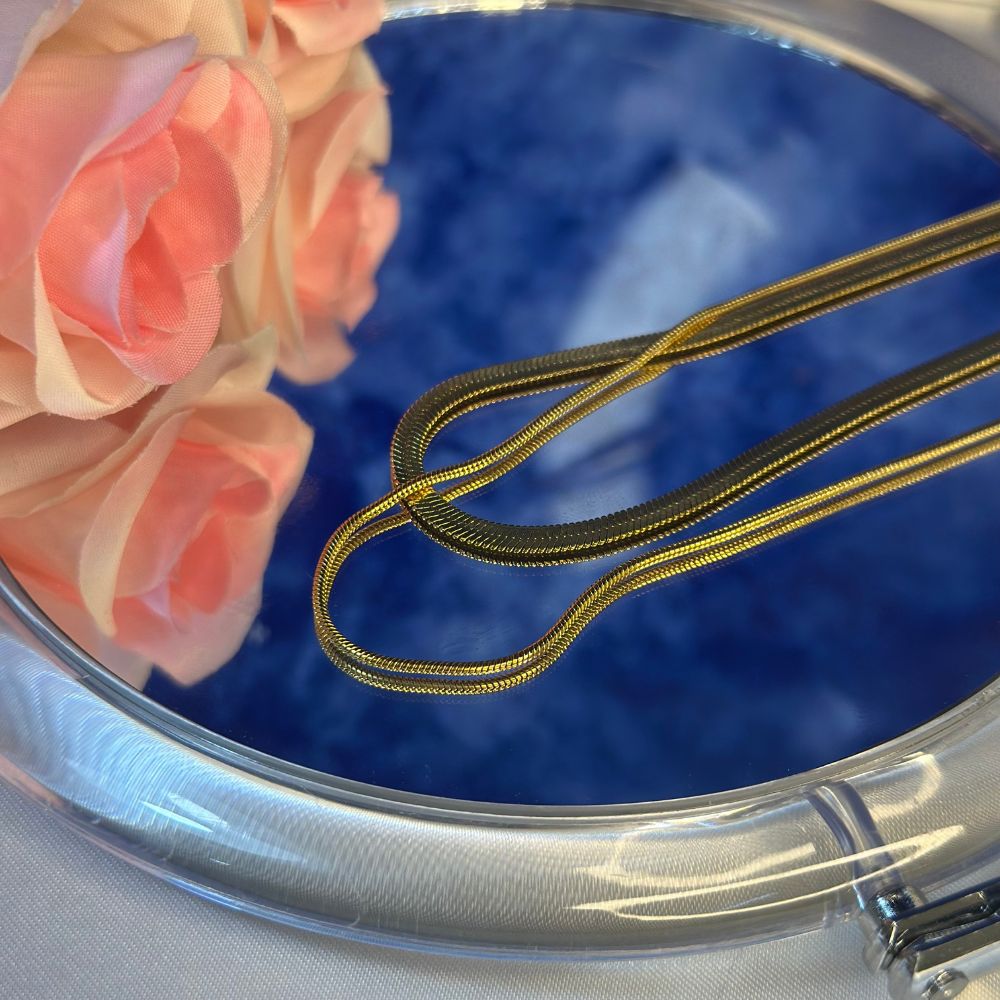 Double Layer Snake Chain - 18K Gold Plated