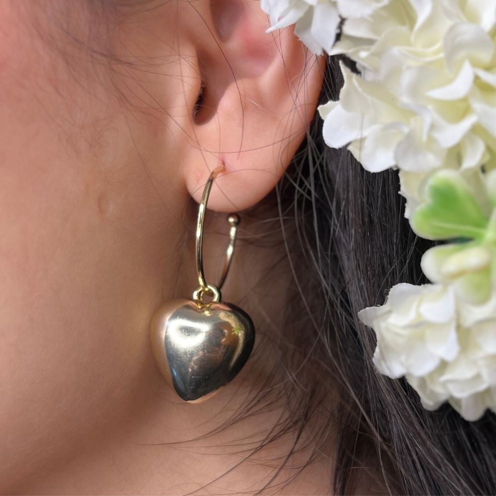 Gold Drop Earring - 18K Gold Plated