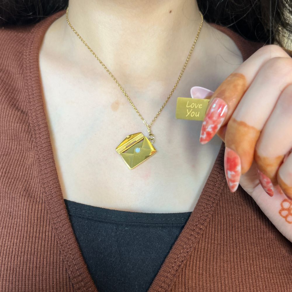 Love Letter Necklace - 18K Gold Plated