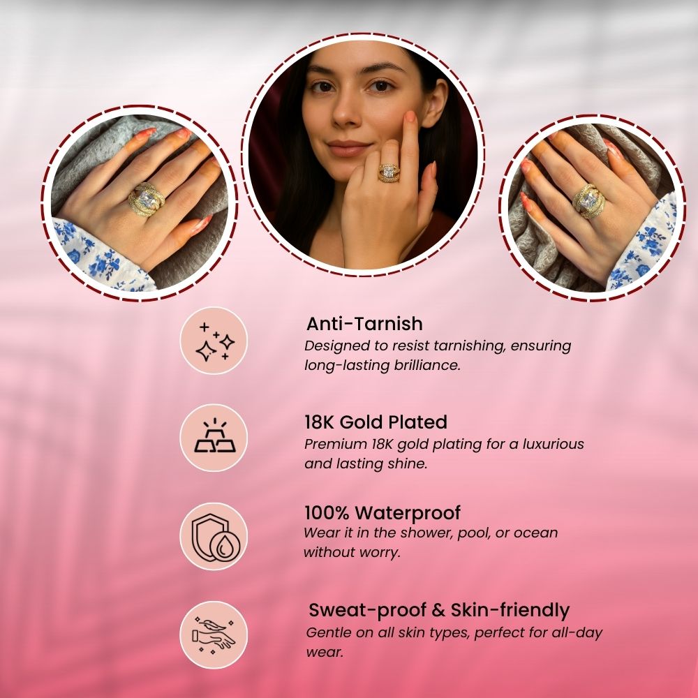 The Regal Twist Adjustable Ring