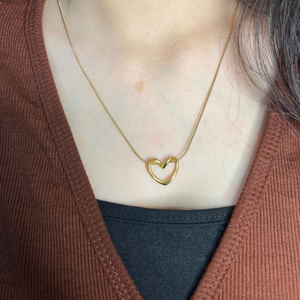 Melody Heart Necklace- 18K Gold Plated