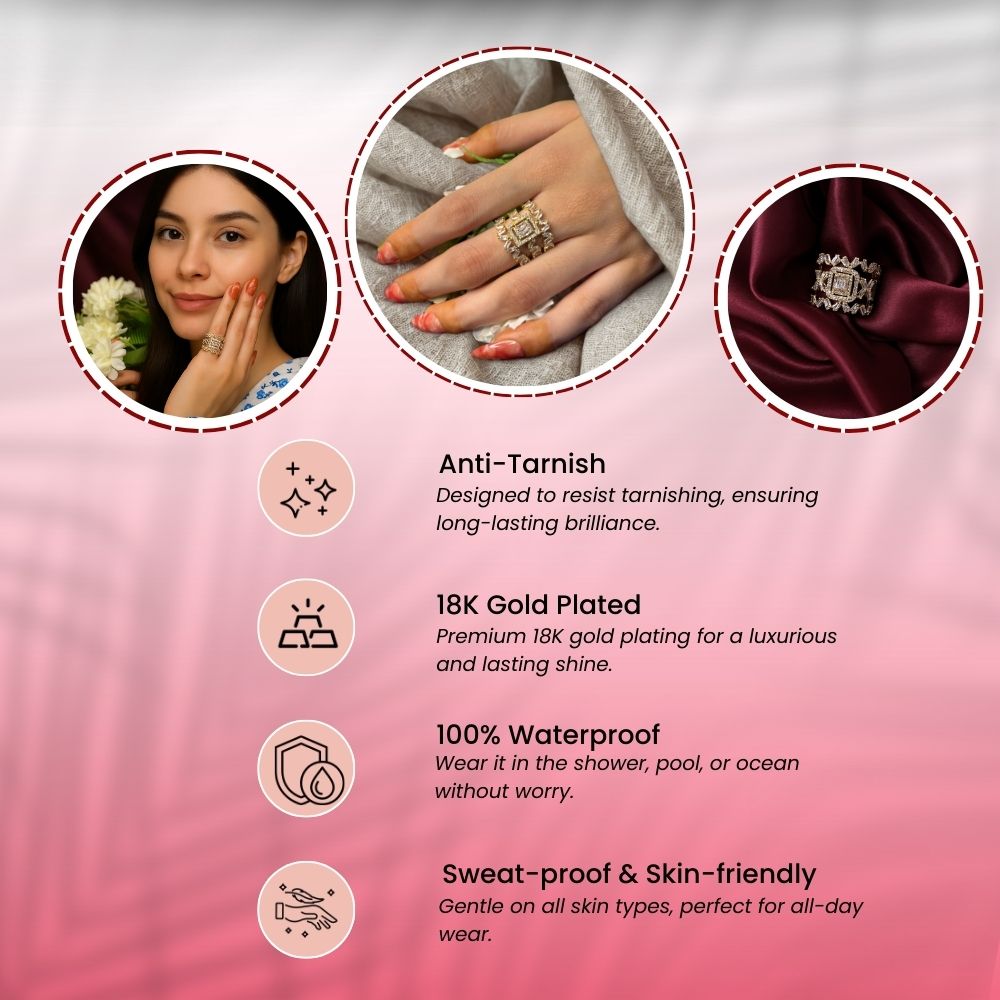 Step Keystone Adjustable Ring